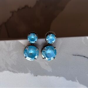 Aqua Blue Dangling Earrings
